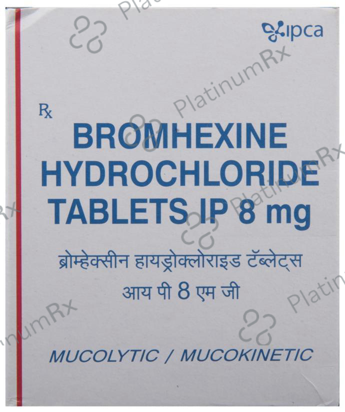 Bromhexine Hydrochloride 8mg Tablet 10s