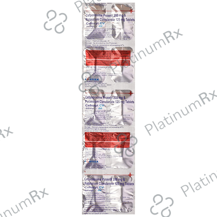 Cefozyt CV 200/125mg Tablet 10s