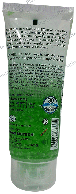 Wings Acneleen Face Wash (60ml Each)