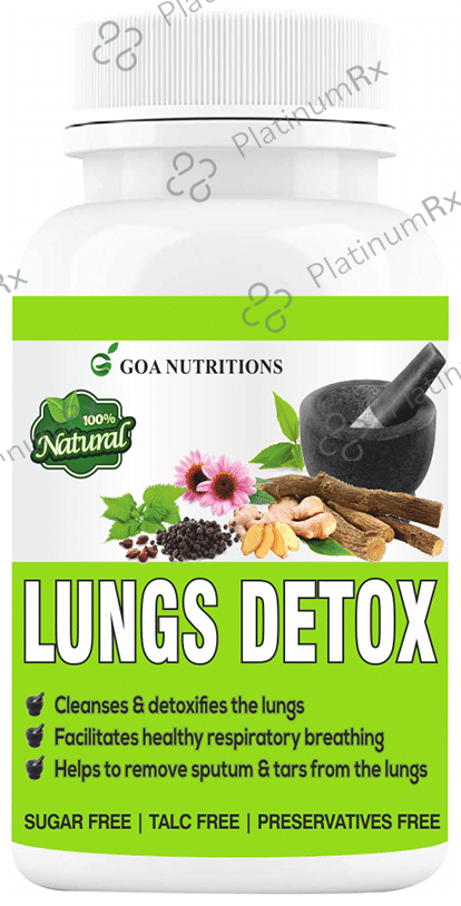 Goa Nutritions Lungs Detox Tablet (60 Each) Sugar Free