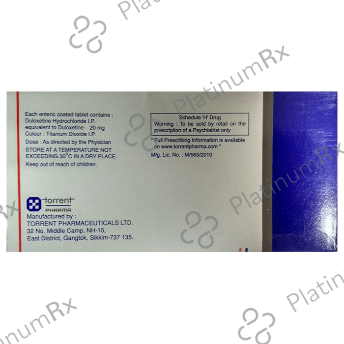 Symbal 20mg Tablet 10s
