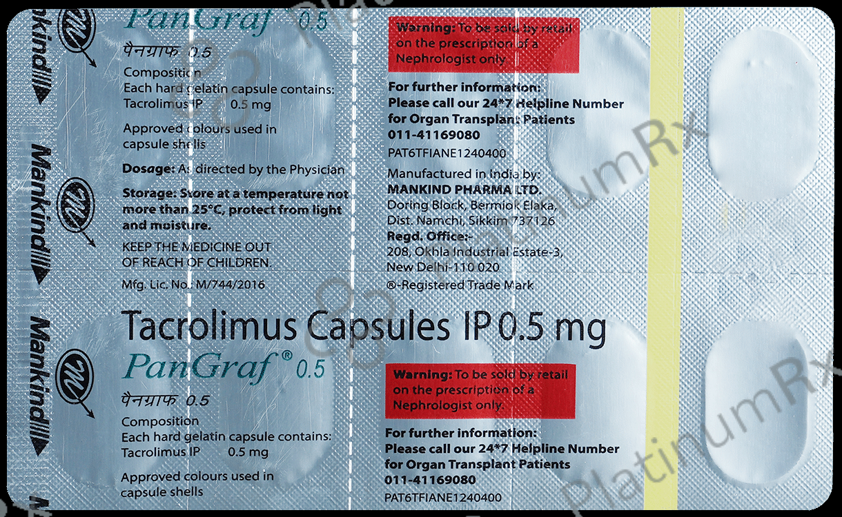 Pangraf 0.5mg Capsule 10s