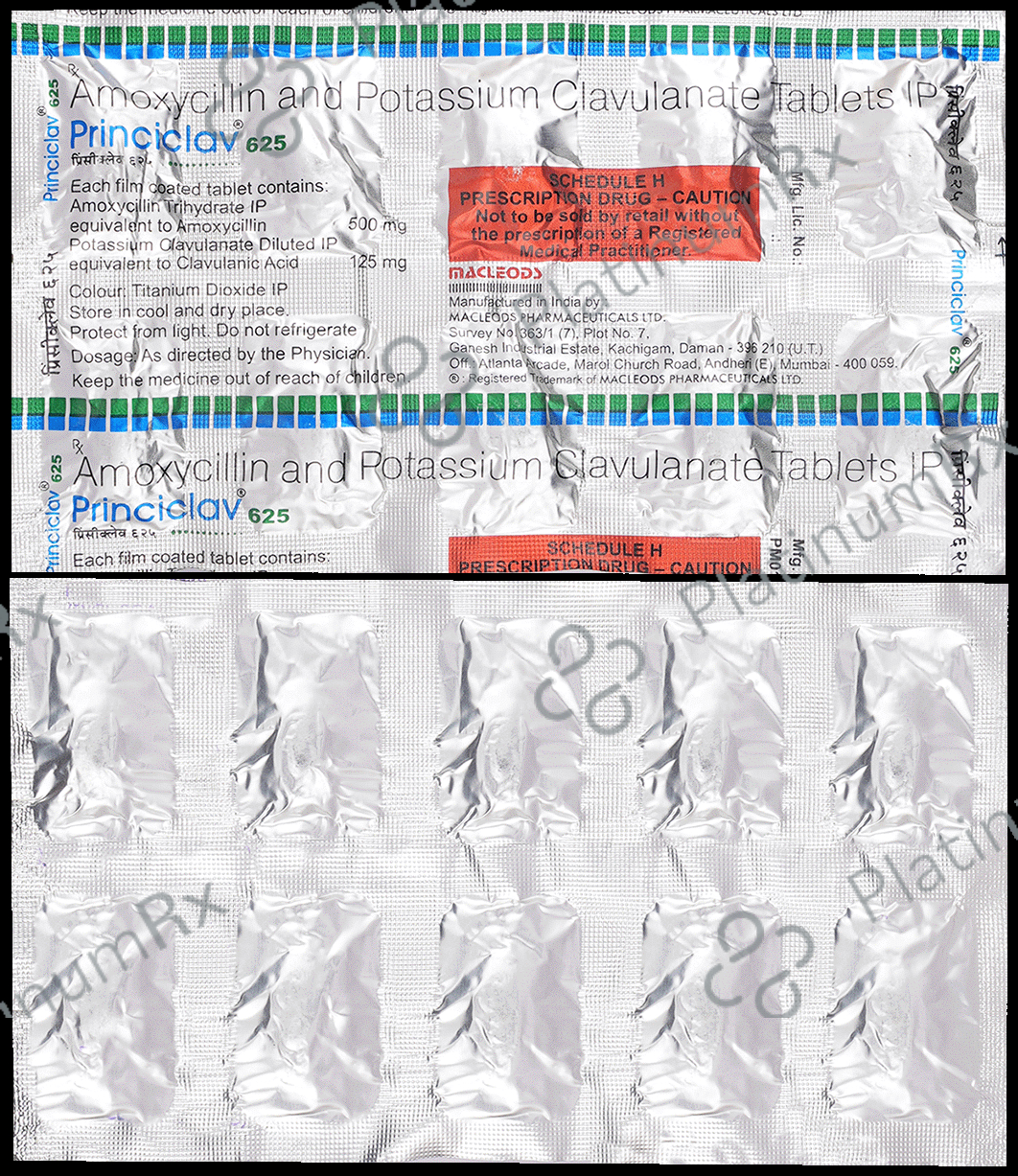 Princiclav 500 mg/125 mg Tablet