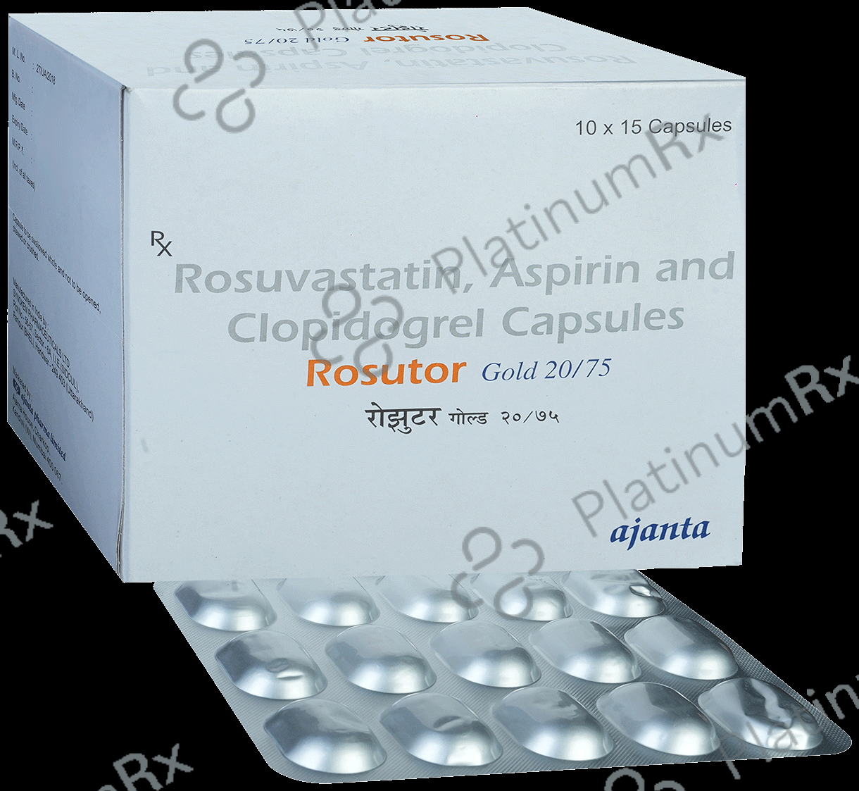Rosutor Gold 20/75/75mg Capsule 15s