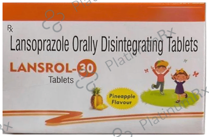 Lansrol 30 Orally Disintegrating Tablet Pineapple
