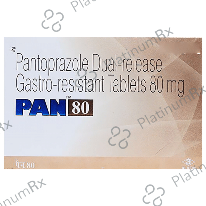 PAN 80mg Tablet 15s