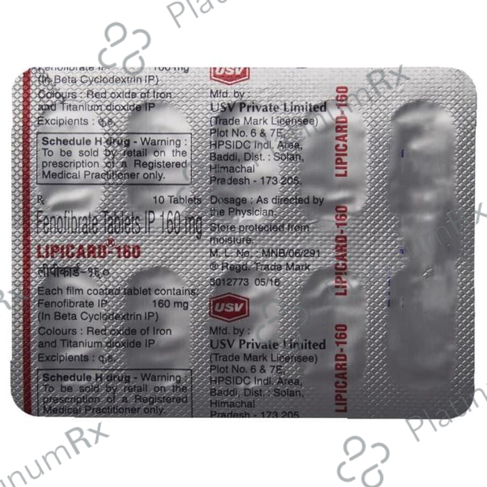 Lipicard 160mg Tablet 10s