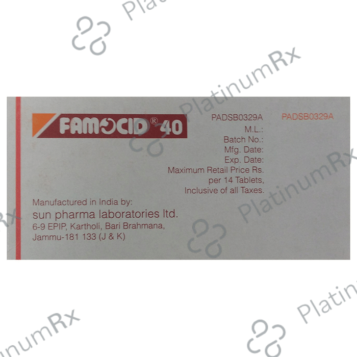 Famocid 40mg Tablet 14s