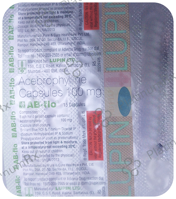 AB Flo 100mg Capsule 15s