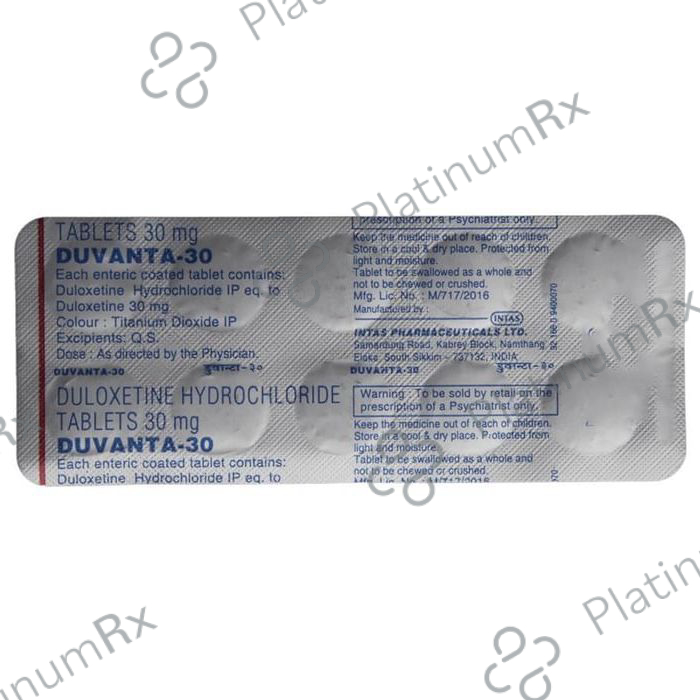 Duvanta 30mg Tablet 10s