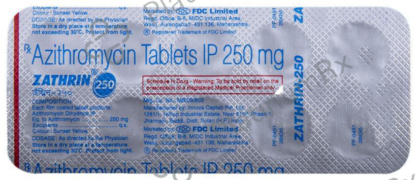 Zathrin 250mg Tablet 10s