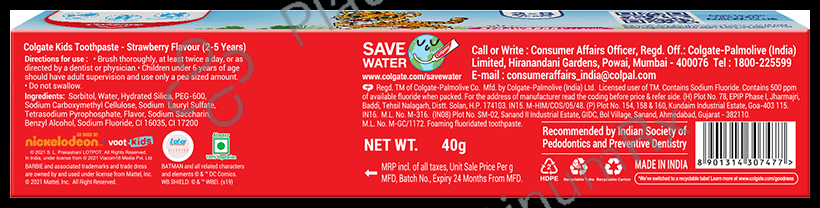 Colgate Strawberry Anticavity Toothpaste for Kids -