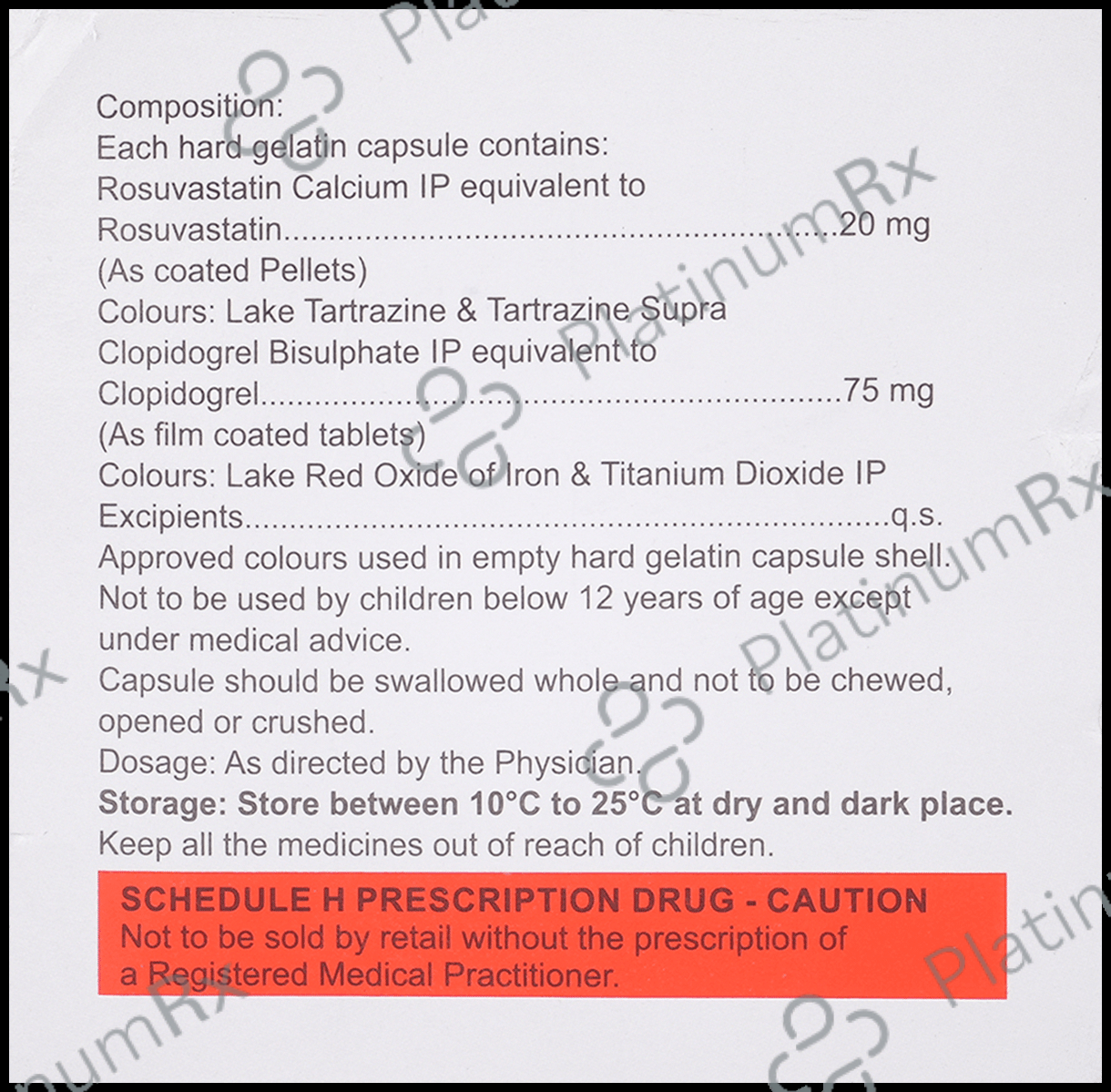 Crevast CV 20/75mg Capsule 10s