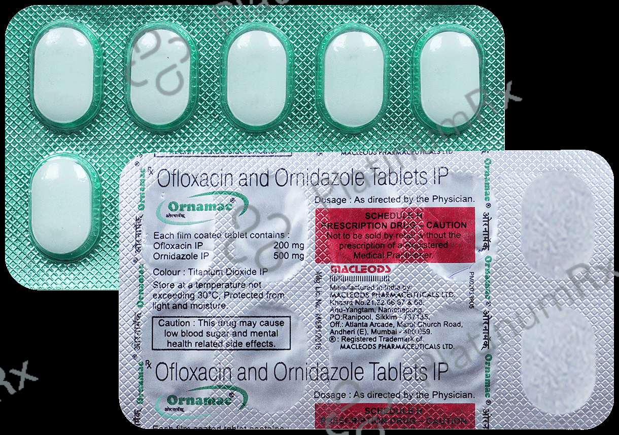 Ornamac 200/500mg Tablet 10s