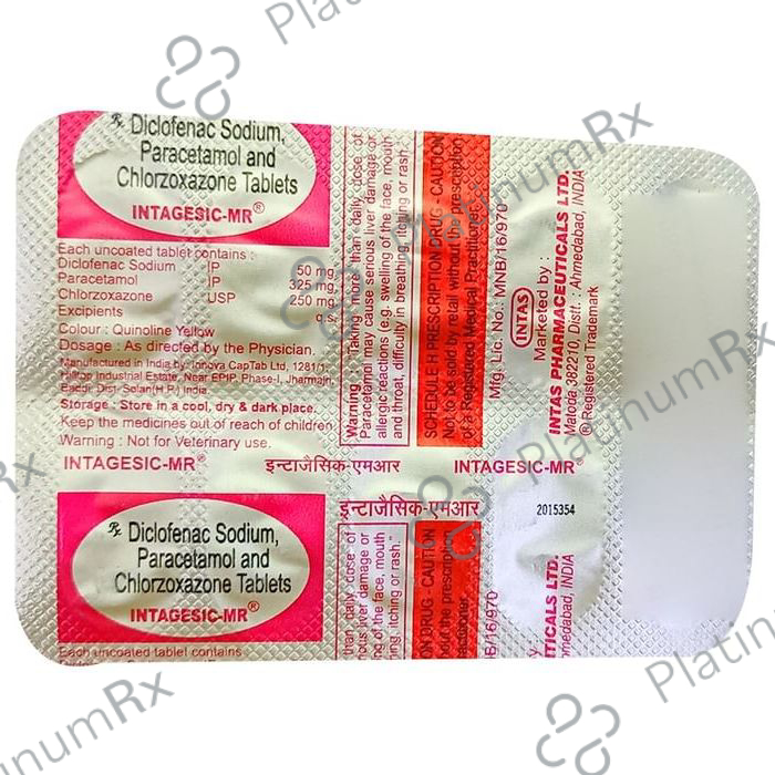 Intagesic MR 250/50/325mg Tablet 10s
