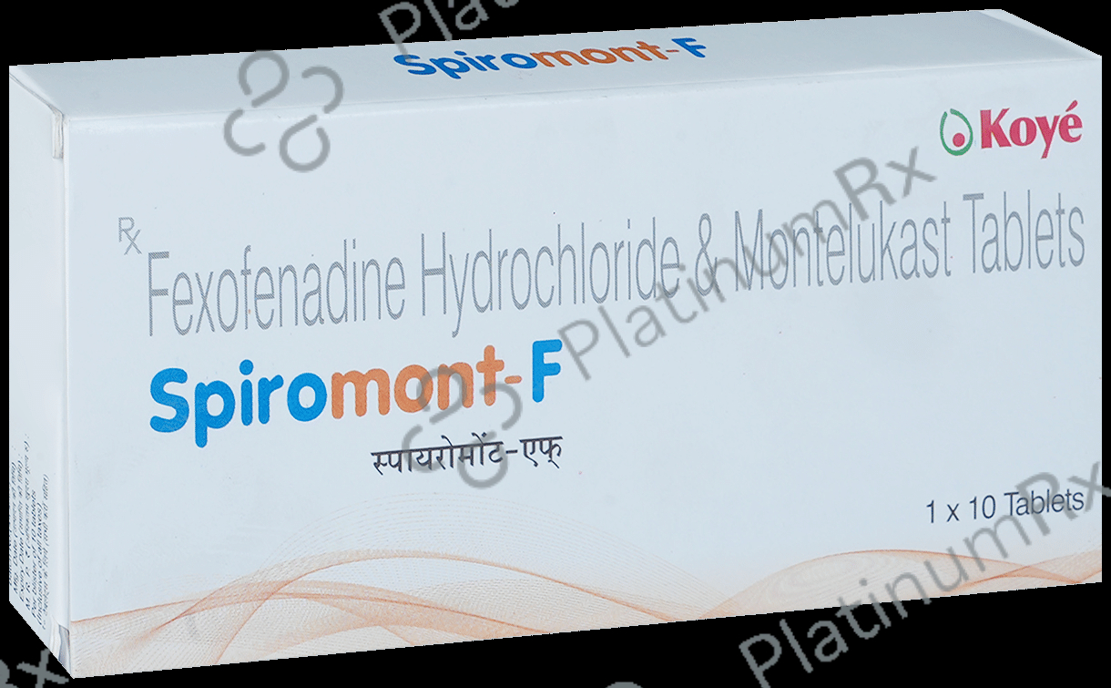 Spiromont F 120/10mg Tablet 10s