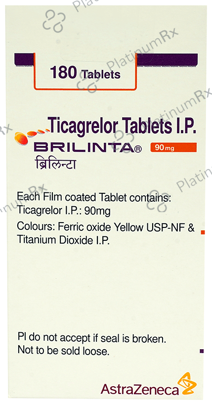 Brilinta 90mg Tablet 180s