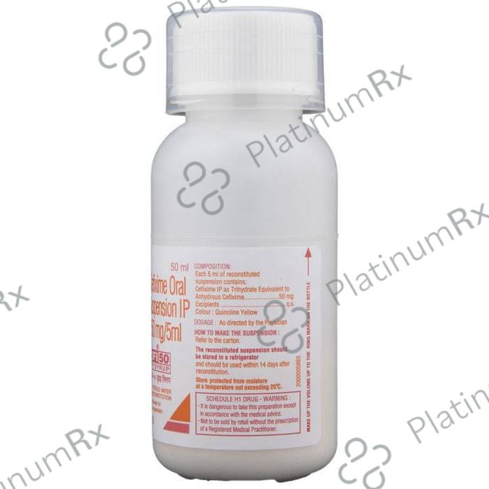 Zifi 50 Dry Syrup 50 Oral Suspension