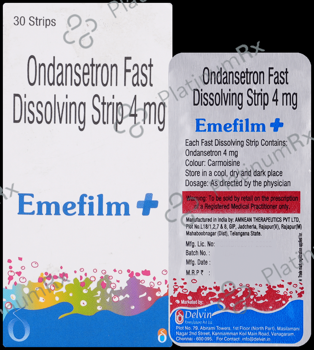 Emefilm Orally Disintegrating Strip