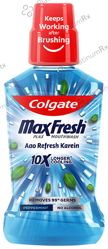 Colgate Peppermint MaxFresh Plax Antibacterial Mouth Wash 500 ml