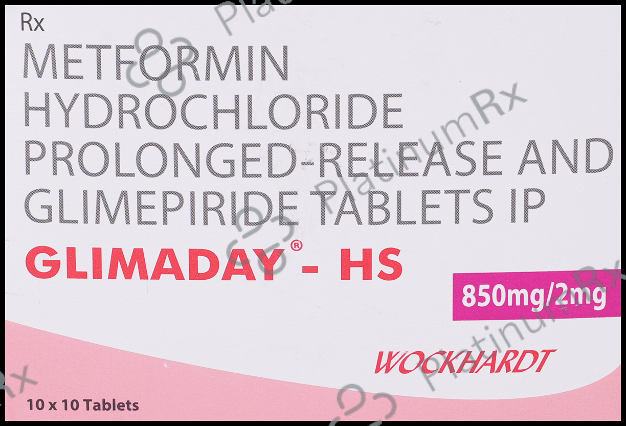Glimaday HS 2/850mg Tablet PR 10s