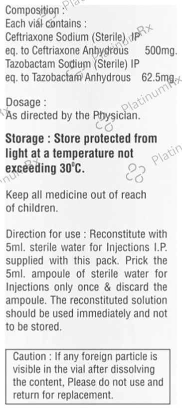Ceftovil TZ 562.5mg Injection