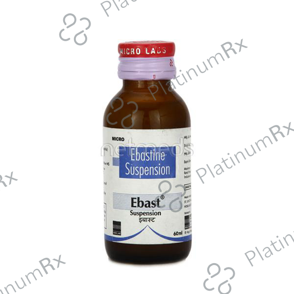Ebast 5mg Suspension 60ml
