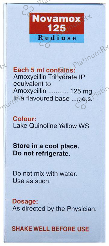 Novamox 125mg Rediuse Oral Suspension 60ml