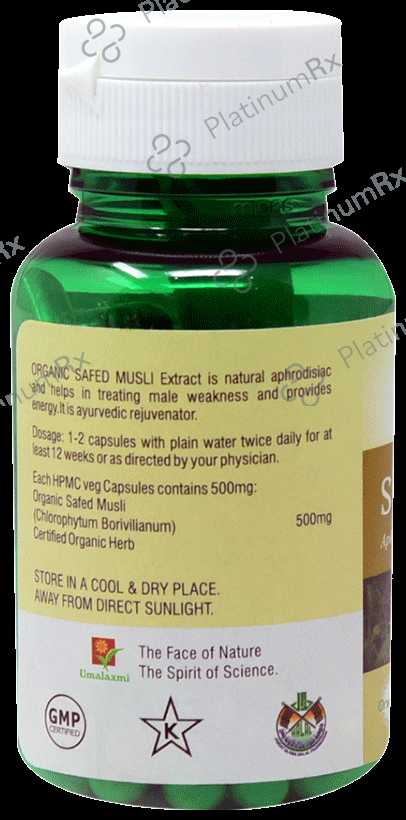 Umalaxmi Organics Safed Musli Veg Capsules