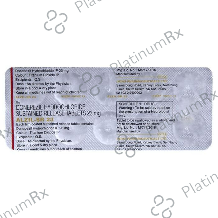 Alzil SR 23mg Tablet 10s