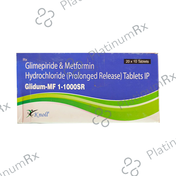 Glidum MF 1/1000mg Tab SR 10s