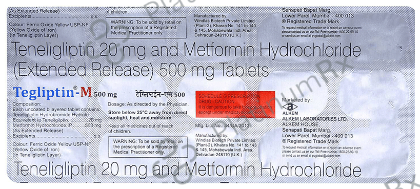 Teglipt M 500mg/20mg Tablet