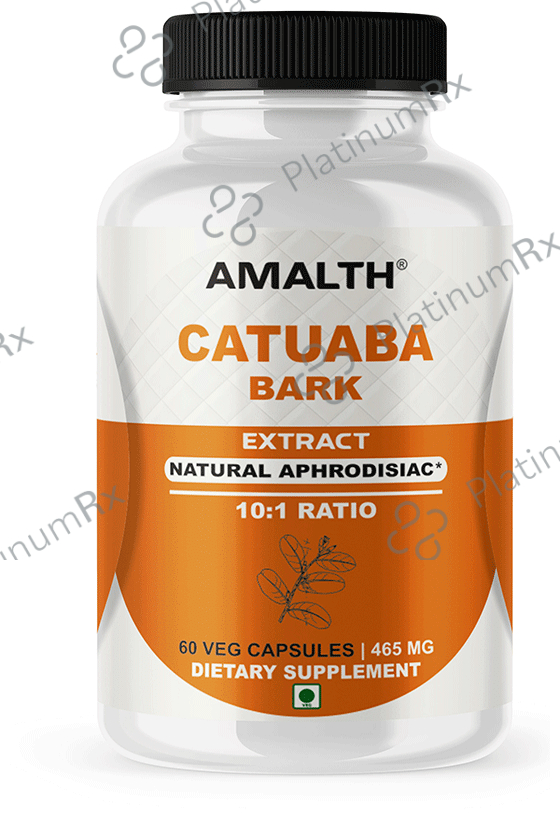 Amalth Catuaba Bark Extract Veg Capsules