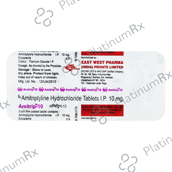 Amitrip 10mg Tablet 10s