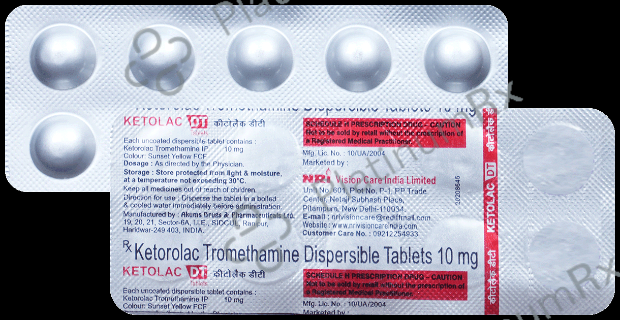 Ketolac 10mg Tablet DT