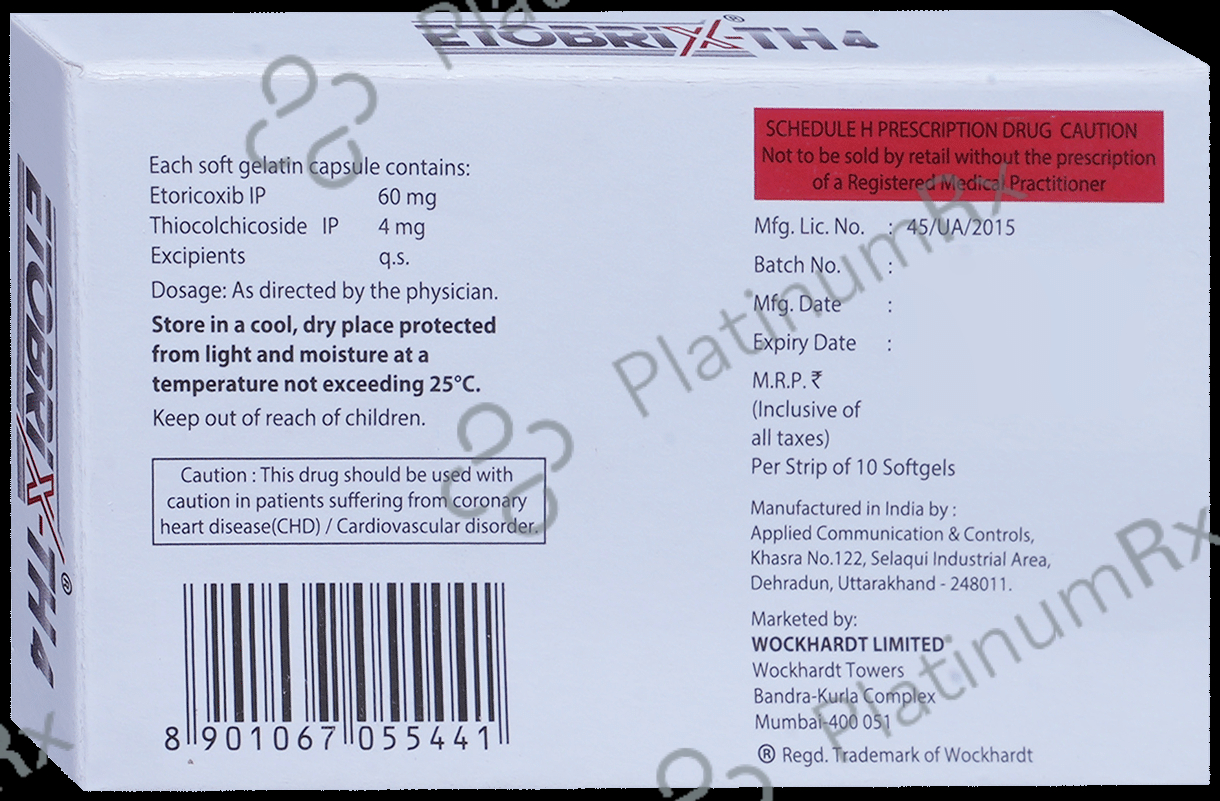 Etobrix-TH 60mg/4mg Soft Gelatin Capsule