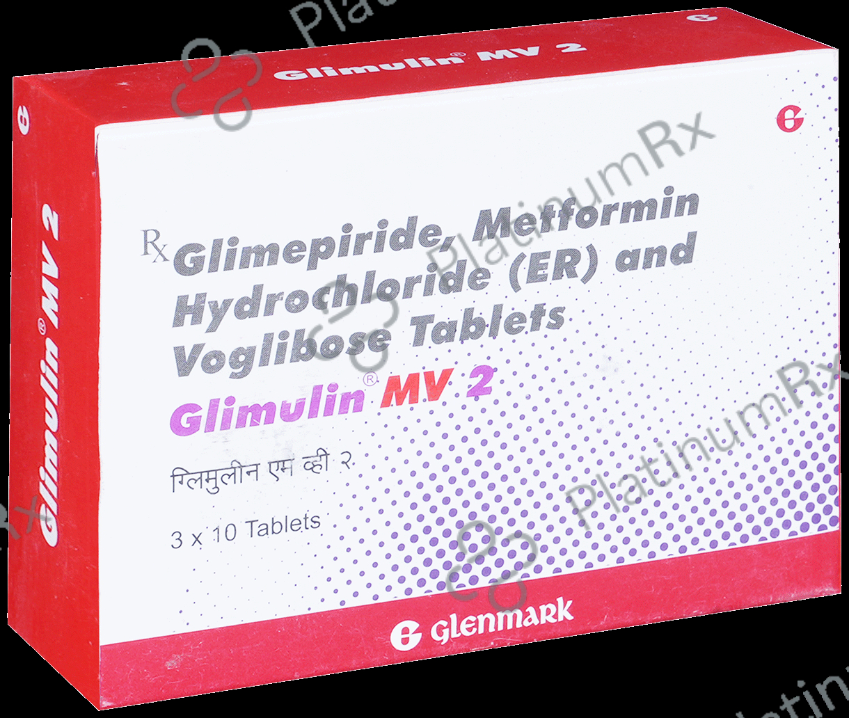 Glimulin MV 2/500/0.2mg Tablet ER 10s