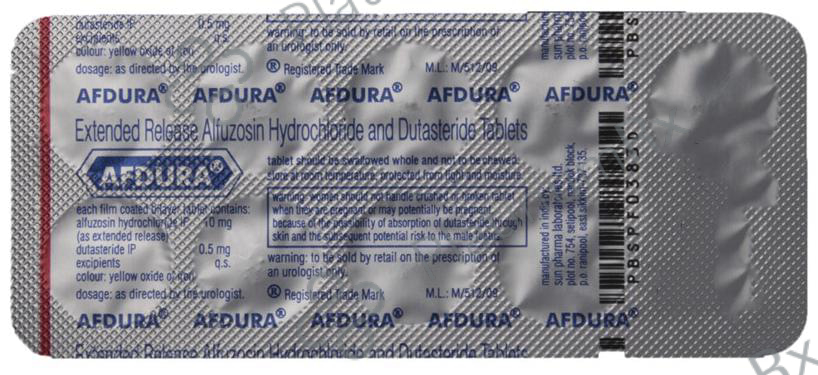 Afdura 10/0.5mg Tablet ER 10s
