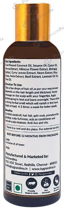 ByGrandma Herbal Hair Treatment Oil