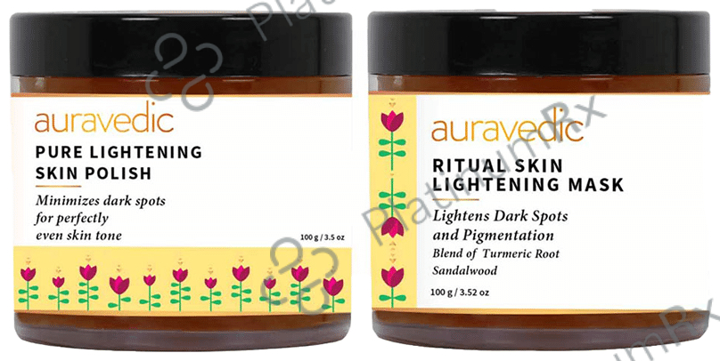 Auravedic Ritual Skin Lightening Mask & Pure Lightening Skin Polish (100gm Each)