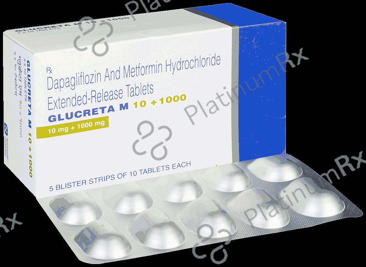Glucreta M 10/1000mg Tablet ER 10s