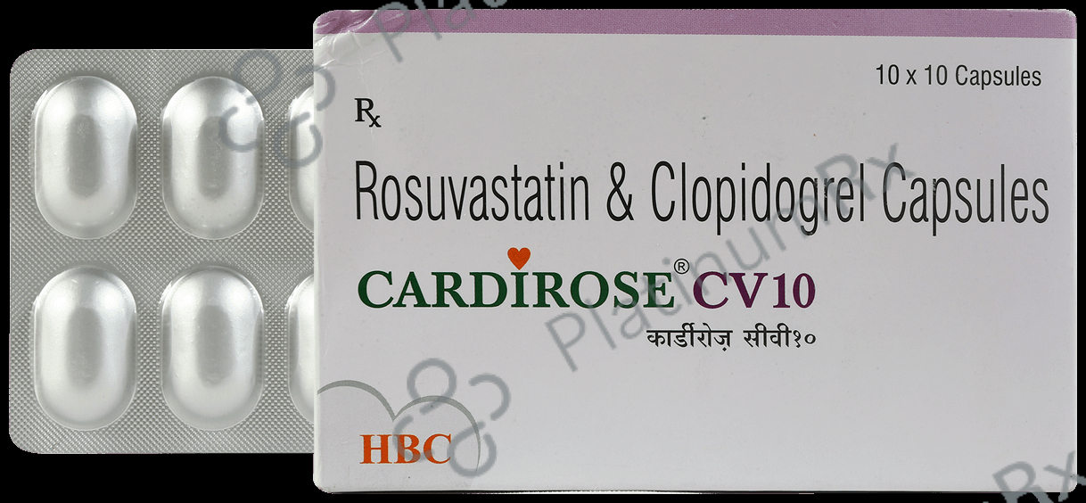 Cardirose CV 10/75mg Capsule 10s