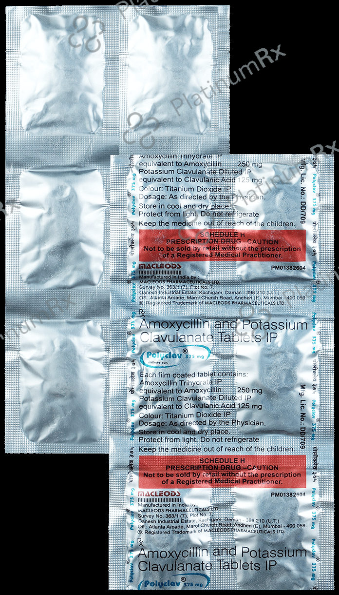 Polyclav 250mg/125mg Tablet