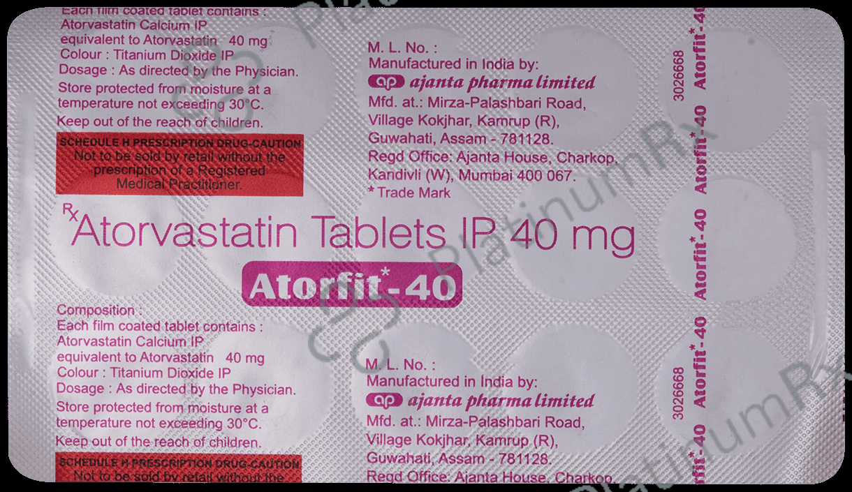 Atorfit 40 Tablet 15 Tablet
