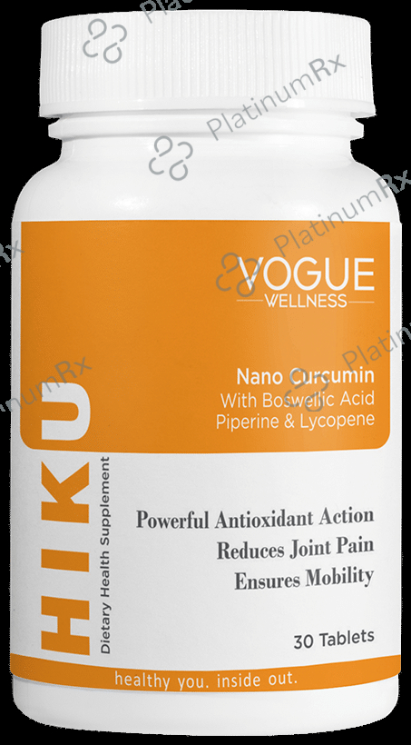Vogue Wellness Hiku Nano Curcumin Tablet (30 Each) 1 Bottle