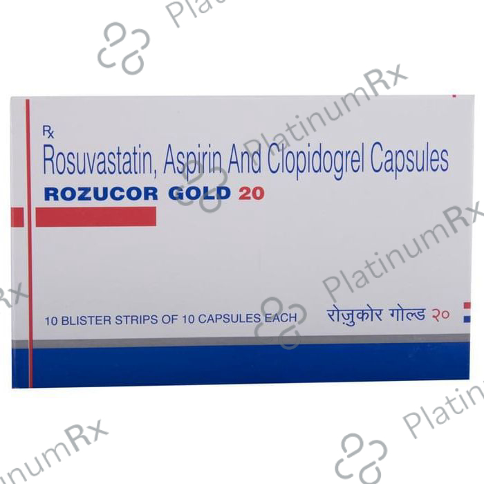 Rozucor Gold 20/75/75mg Capsule 10s