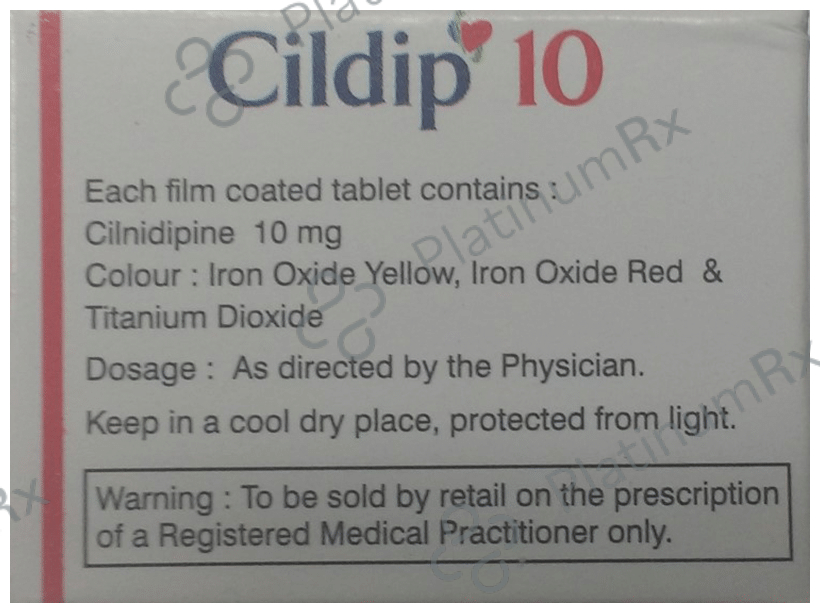 Cildip 10mg Tablet 10s