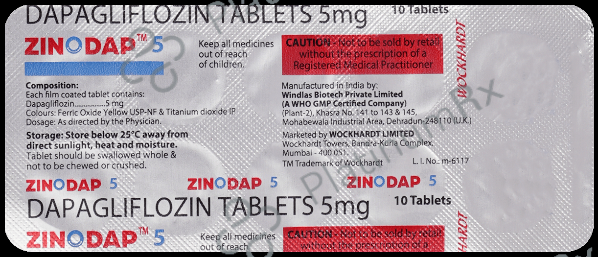 Zinodap 5mg Tablet