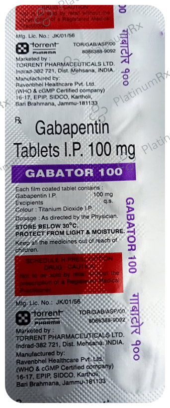 Gabator 100mg Capsule 10s