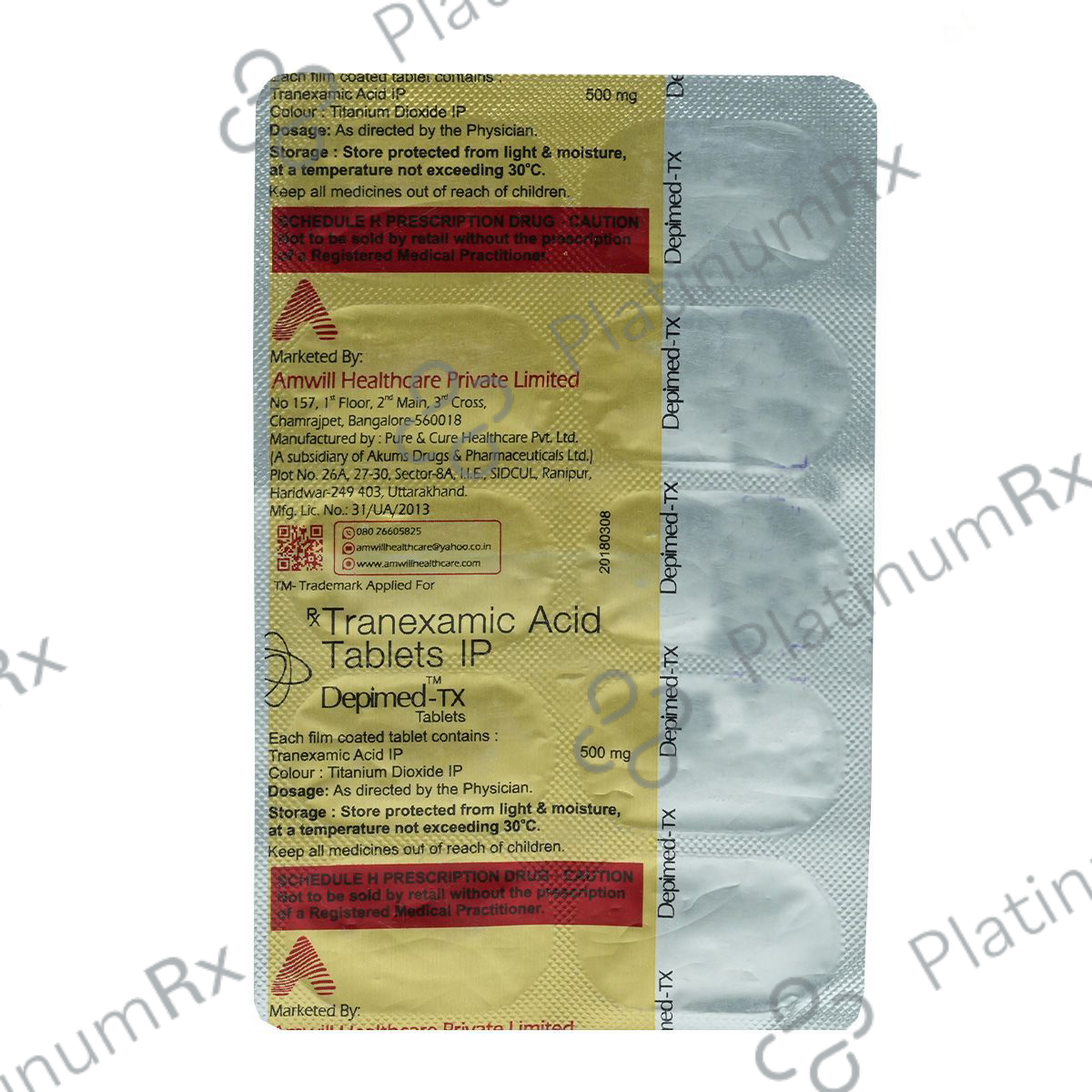 Depimed TX 500mg Tablet 10s